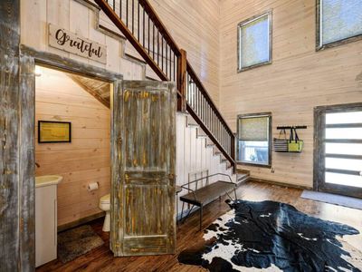 A half bath in the living area.