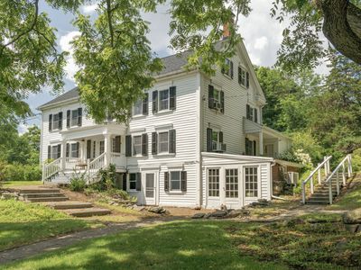 This stately home exudes classic, colonial charm.