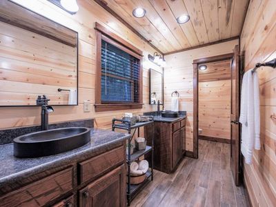 Upstairs Private bathroom.