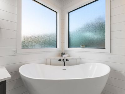 An oversized soaking tub!