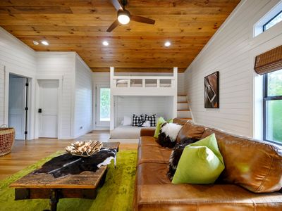 The living area in the bunk room.