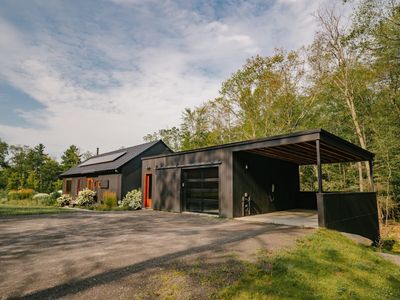 Convenient car port with an available EV charging station