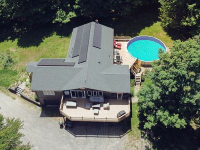 Arial views of secluded propoerty