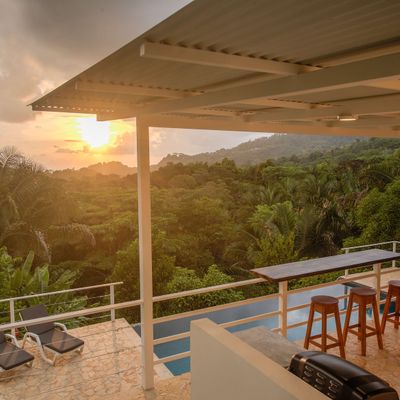 Sunset from the BBQ area
