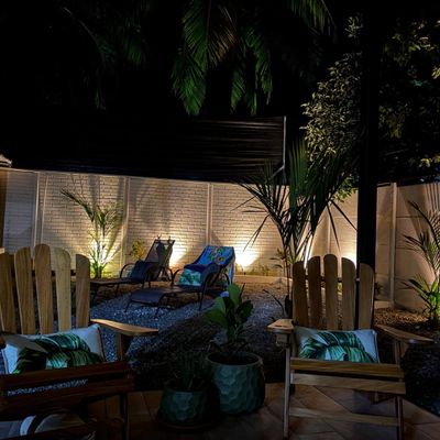 Evenings are enjoyable at the property.