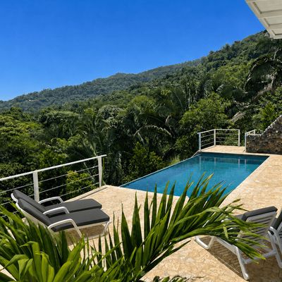 Large pool space with plenty of room to unwind.