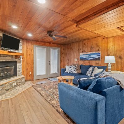 Downstairs living room / fireplace