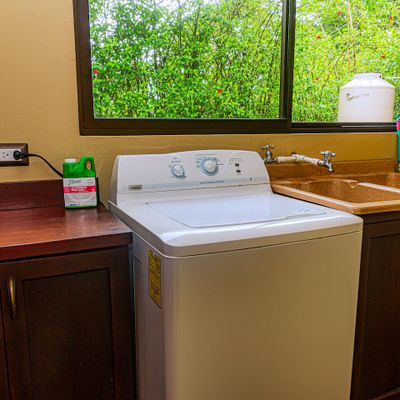 laundry room at your disposal, you have full access to a well-equipped space for all your washing and drying needs