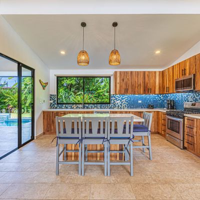 bright, open kitchen with a lovely view of the outdoors