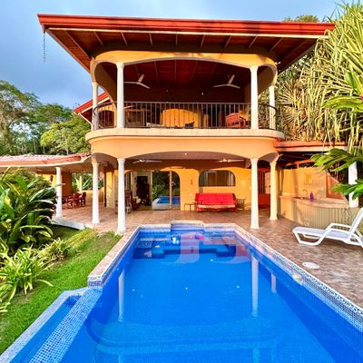 Plenty of outdoor space to enjoy the panoramic views of the sunsets, the jungle and the swimming pool.