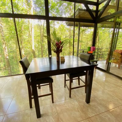 Dining table at the Casita