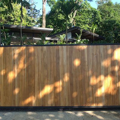 The property is gated for privacy.