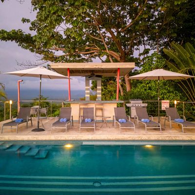 spacious pool area, ideal for swimming, lounging, and entertaining.