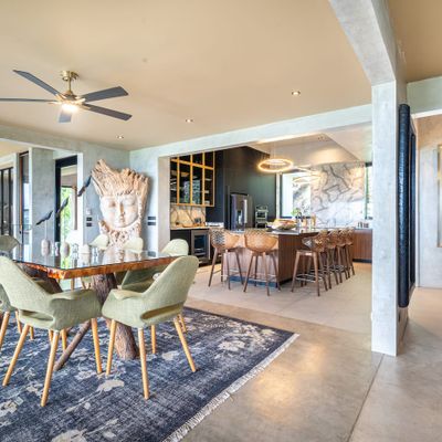 generously sized, open lounge, blending elegance and spaciousness.