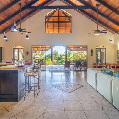 A generously sized living room, blending functionality with elegant design.