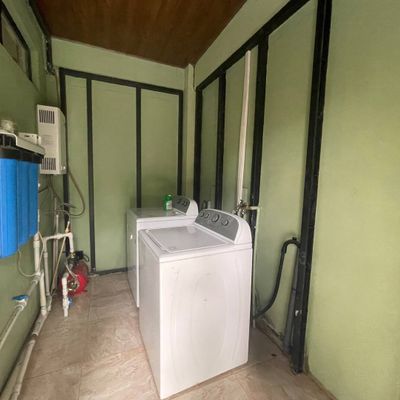 Private and free to use clothes washer and clothes dryer.
