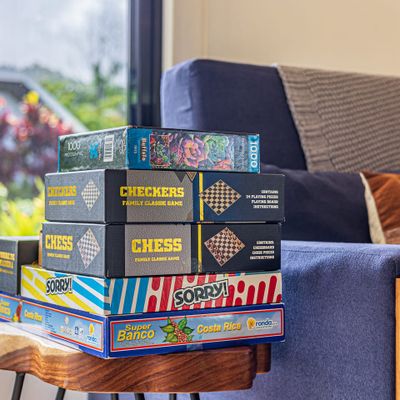 Enjoy board games while you're here!