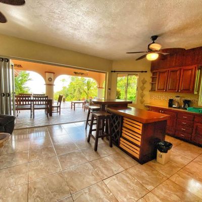 Spacious and well equipped kitchen