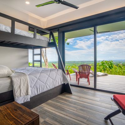 Third - in suite bedroom has a queen size lower bedroom and a single top bed