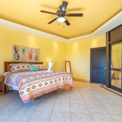 In suite master bedroom with private access to the outside
