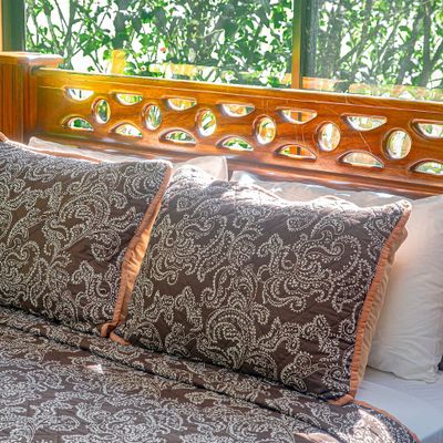 These comfortable pillows offer just the right amount of cushioning for a truly restful sleep.