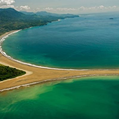 Ballena National Park and the world famous 'whale's tail' beach is minutes away.