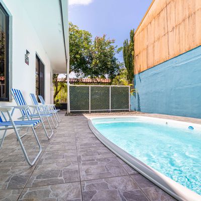 Cool off in the private dip pool.
