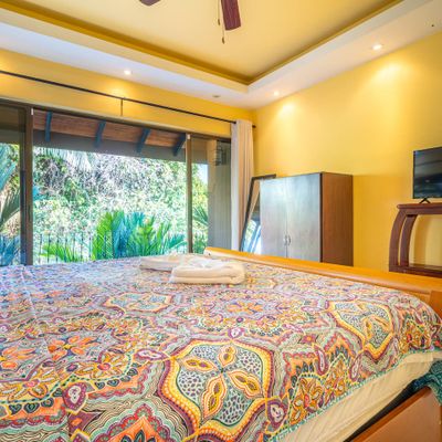 In suite second bedroom has a private balcony and smart tv