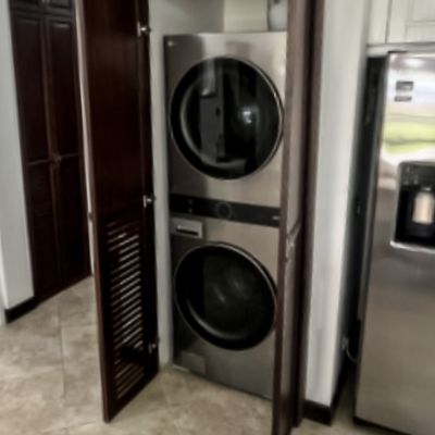 In-unit clothes washer and dryer is free to use.