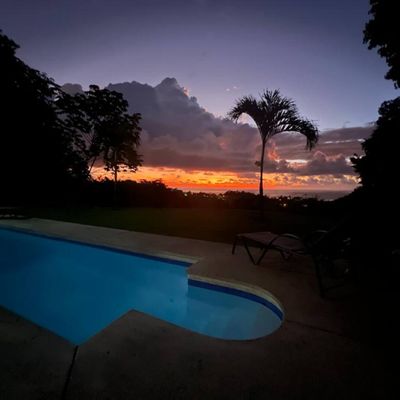Enjoy the sunsets and dusk from the home.