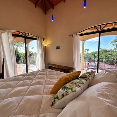 Suite #2 has a private patio and a shared kitchenette space with Suite #3.