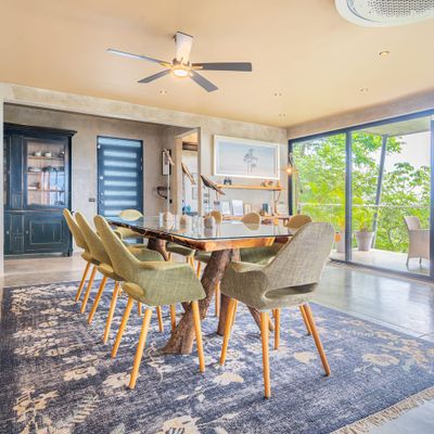 An elegant dining area, offering a perfect setting for shared moments and delicious meals.