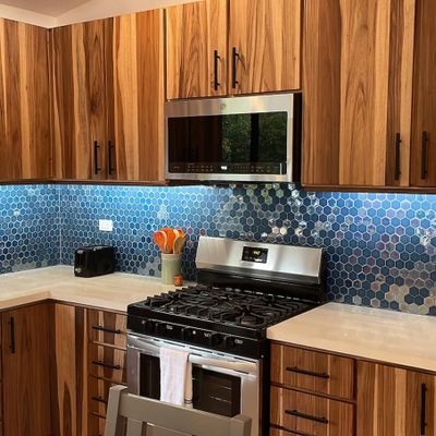 luxurious, elegantly designed kitchen space