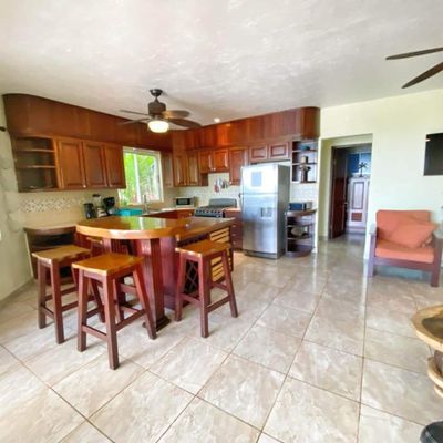 Well-equipped kitchen at the three-bedroom house. The two-bedroom casita has its own kitchen too.