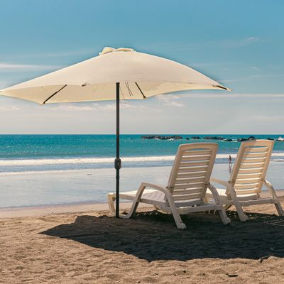 A relaxing beach right in front of your room, with the gentle sounds of the sea and a Pacific breeze.