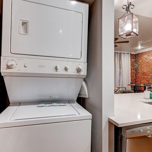 In-unit washer & dryer for added convenience during your stay.