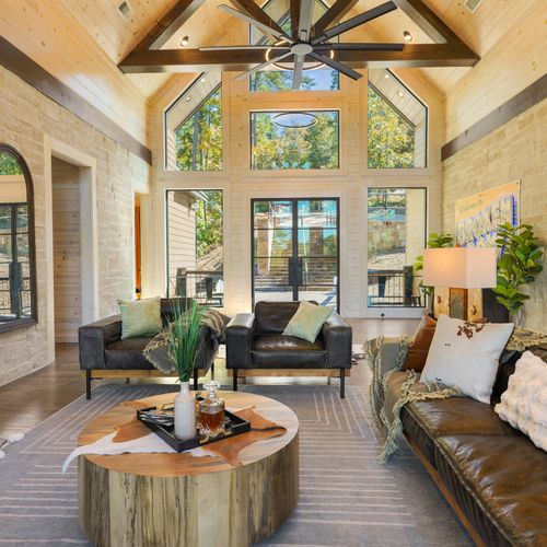 Elegant, secluded, and overflowing with amenities, Glass and Timber is more than a vacation rental...