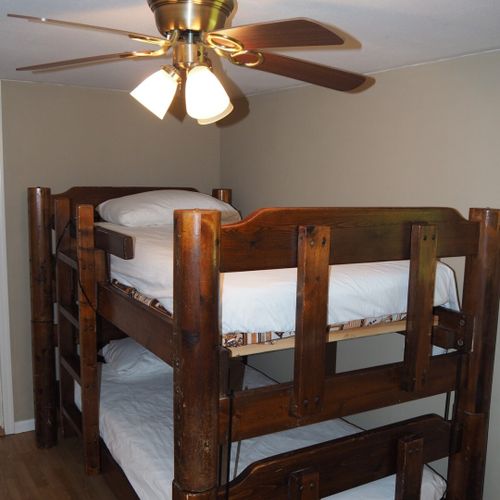 Bedroom #3:  features a twin-on-twin bunk bed.
