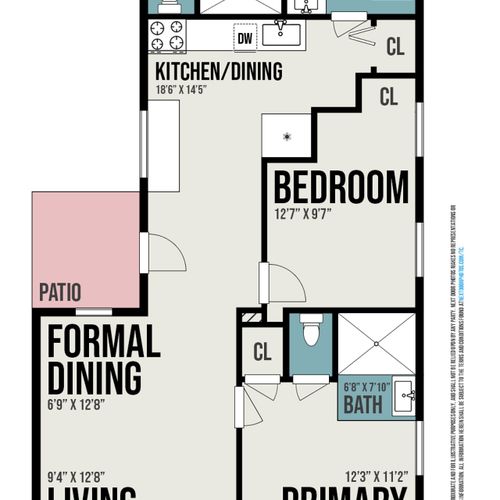 The open-concept floor plan provides ease of access to every part of this home.