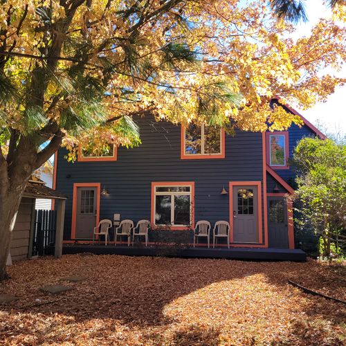 OVERVIEW:  The large and family-friendly backyard with back porch, propane grill, outdoor dining, lawn games, and a "smokeless" bonfire ring.