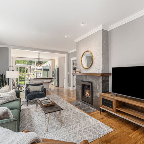 Elegant living room with cozy fireplace—perfect for chilly evenings