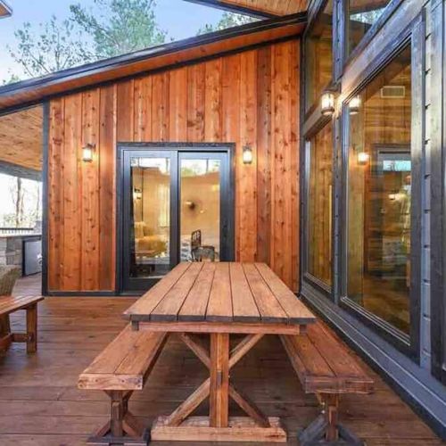 An oversized picnic dining table!