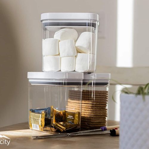 - s'mores ready setup with marshmallows, graham crackers, and chocolates all prepped
- clear storage keeps everything organized and easy to grab for outdoor fun
- perfect for cozy nights by the fire pit with a sweet treat in hand
