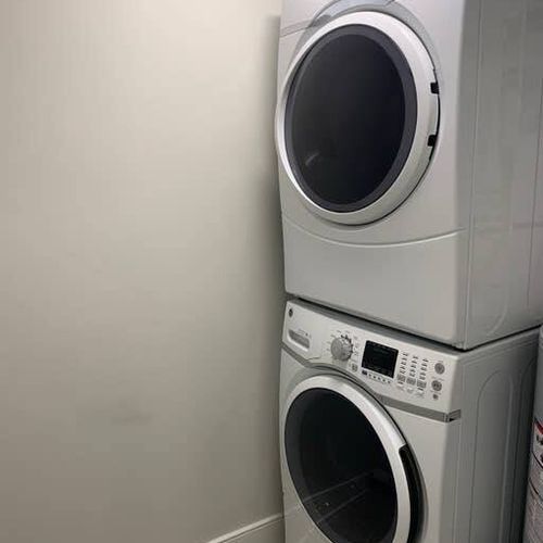 Washer and dryer on site