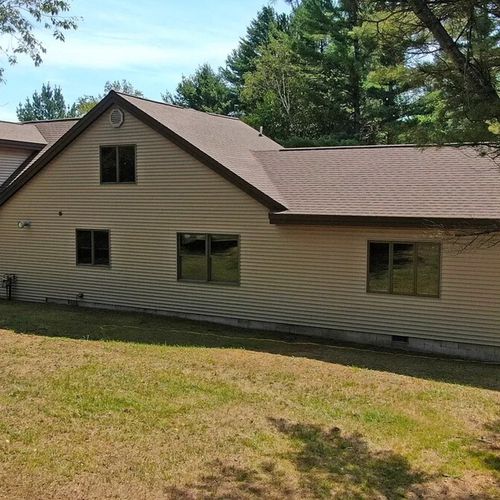 Exterior:  the backyard of the property