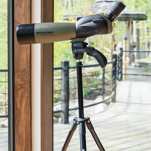 Take in the mountain sky through the on-site telescope.