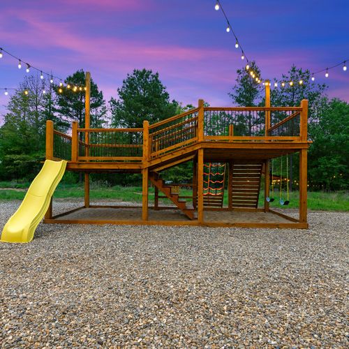 This play structure is perfect for younger guests!