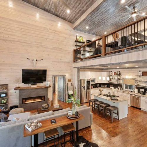 The open concept makes it easy to stay connected.