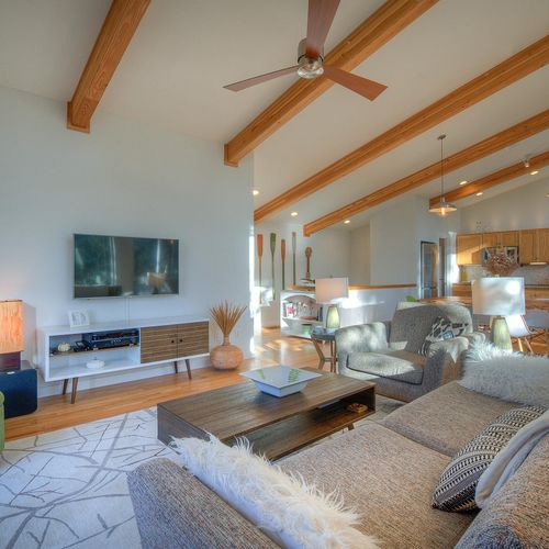 Living room with a Smart TV