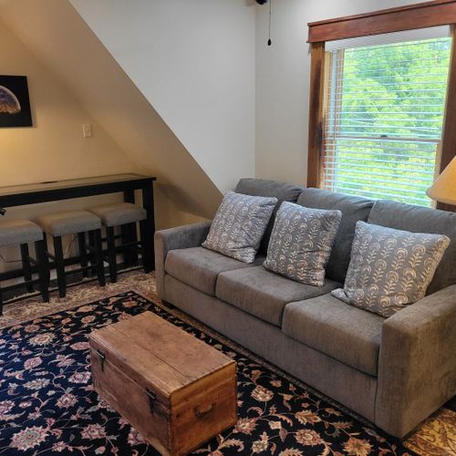 Living room #2 (second floor):  includes a sofa-bed.